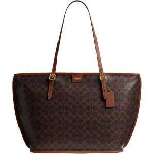 imageCoach Taxi Tote in Signature CanvasB4Maple Sable