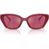 imageCOACH Womens Hc8434u Universal Fit SunglassesMilky CherryBerry Mirrored