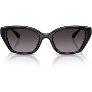 imageCOACH Womens Hc8434u Universal Fit SunglassesBlackGrey Gradient Polarized