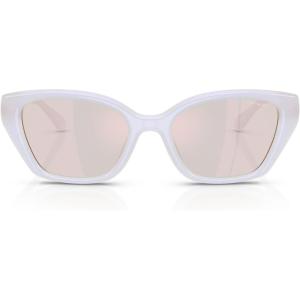 imageCOACH Womens Hc8434u Universal Fit SunglassesMetallic PearlMetallic Mirrored