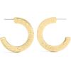 imageCOACH Jewelry Womens Signature C Large Hoop EarringsGold