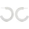 imageCOACH Jewelry Womens Signature C Large Hoop EarringsRhodium