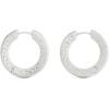 imageCOACH Jewelry Womens Signature C Small Hoop EarringsRhodium