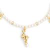 imageCOACH Jewelry Womens Signature Cat Charm Pearl Strand Bracelet