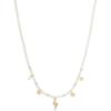 imageCOACH Jewelry Womens Signature Cat Charm Pearl Strand Necklace