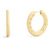 imageCOACH Jewelry Womens Signature C Small Hoop EarringsGold