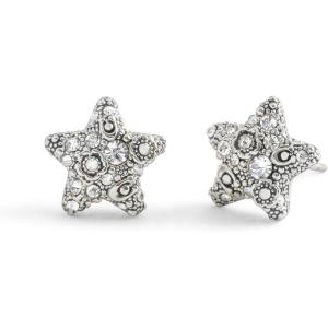 imageCOACH Jewelry Womens Signature C Pav Star Stud Boxed Earrings