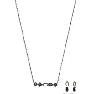 imageCOACH Womens Gemstone Earring and Necklace SetBLACK