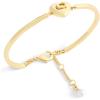 imageCOACH Jewelry Womens Signature C Heart Cuff Bracelet