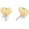imageCOACH Jewelry Womens Signature C Pav Heart Stud Earrings