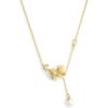 imageCOACH Jewelry Womens Signature Cat Pearl Pendant Necklace