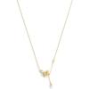 imageCOACH Jewelry Womens Signature Cat Pearl Pendant Necklace