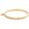imageCOACH Jewelry Womens Signature Tea Rose Charm Bangle Bracelet