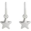 imageCOACH Jewelry Womens Star Charm Huggie EarringsRhodium
