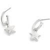 imageCOACH Jewelry Womens Star Charm Huggie EarringsRhodium