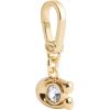imageCOACH Womens Collectible Signature Jewelry CharmC Stone CrystalGold