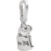 imageCOACH Womens Collectible Signature Jewelry CharmLock Key Rhodium