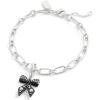 imageCOACH Womens Collectible Signature Jewelry CharmPearl Bow BlackRhodium