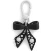 imageCOACH Womens Collectible Signature Jewelry CharmPearl Bow BlackRhodium
