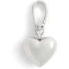 imageCOACH Womens Collectible Signature Jewelry CharmQuilted Heart Rhodium