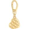 imageCOACH Womens Collectible Signature Jewelry CharmQuilted Heart Shiny Gold