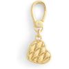 imageCOACH Womens Collectible Signature Jewelry CharmQuilted Heart Shiny Gold