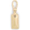 imageCOACH Womens Collectible Signature Jewelry CharmStitched Hangtag Gold