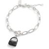 imageCOACH Womens Collectible Signature Jewelry CharmTabby BlackRhodium