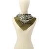 imageCOACH womens Textured Signature C Printed Silk SquareOlive