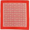 imageCOACH womens Textured Signature C Printed Silk SquareSport Red