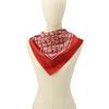 imageCOACH womens Textured Signature C Printed Silk SquareTrue Red