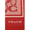 imageCOACH womens Textured Signature C Printed Silk SquareTrue Red