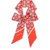 imageCOACH womens Textured Signature C Printed Skinny ScarfSport Red