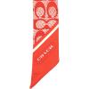 imageCOACH womens Textured Signature C Printed Skinny ScarfSport Red