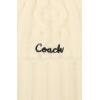 imageCoach Womens Embroidered Cable Knit BeanieChalk