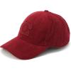 imageCoach Womens Sculpted C Corduroy Baseball Hat Dark Wine