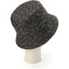 imageCoach Womens Signature C Jacquard Bucket Hat Charcoal