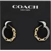 imageCoach Womens Signature Mixed Hoop Earrings