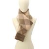 imageCoach womens Argyle Knit MufflerPeachDark Stone