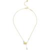 imageCOACH Jewelry Womens Signature Cat Pearl Pendant Necklace