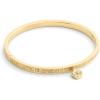 imageCOACH Jewelry Womens Signature Tea Rose Charm Bangle Bracelet