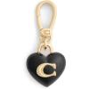imageCOACH Womens Collectible Signature Jewelry CharmC Enamel Heart BlackGold