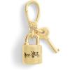 imageCOACH Womens Collectible Signature Jewelry CharmLock Key Gold