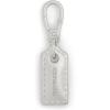 Stitched Hangtag Rhodium
