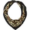 imageCOACH womens Leopard Printed Silk Elongated TriangleTan