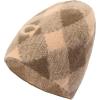 imageCoach Womens Argyle Knit BeaniePeachDark Stone