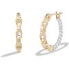 imageCoach Womens Signature Mixed Hoop Earrings