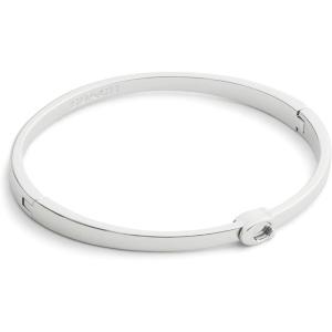 imageCOACH Jewelry Womens Signature C Bangle BraceletRhodium