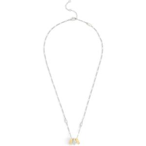 imageCOACH Jewelry Womens Signature Signet Rondelle Pendant Necklace
