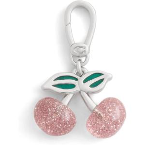 imageCOACH Womens Collectible Signature Jewelry CharmCherry PinkRhodium